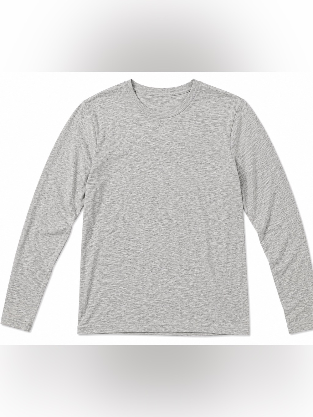BKE Mens Small Long Sleeve Tee Heather Gray Crewneck Casual Shirt Buckle